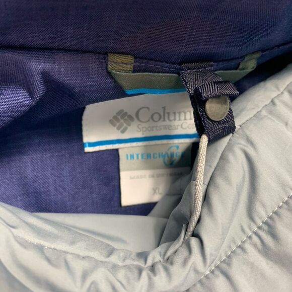 Columbia Womens XL Interchange Hooded Lined Waterproof Jacket - Picture 9 of 9